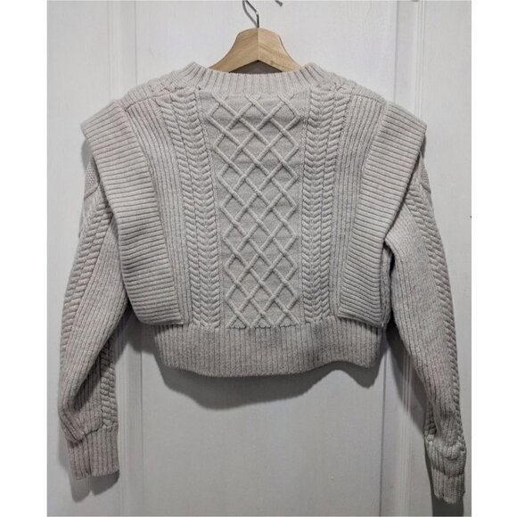 Aritzia Cream Cable Knit Sweater - Picture 6 of 12
